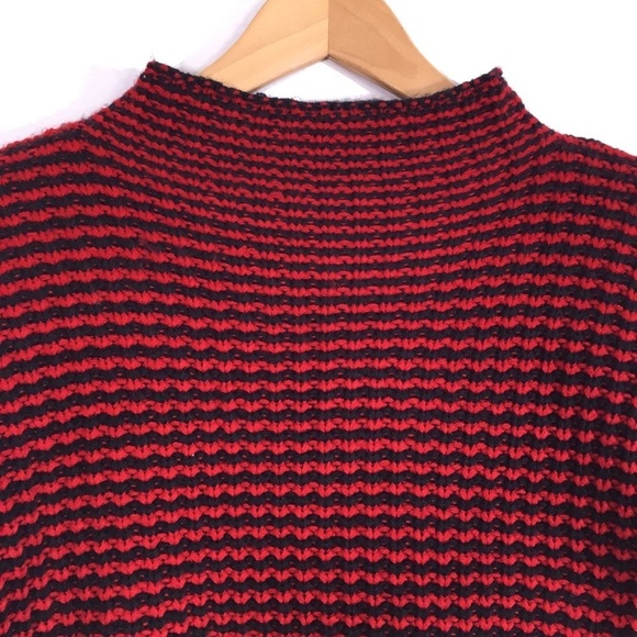 Sanctuary Mason Mock Neck Knit Striped Sweater XS - Picture 3 of 7